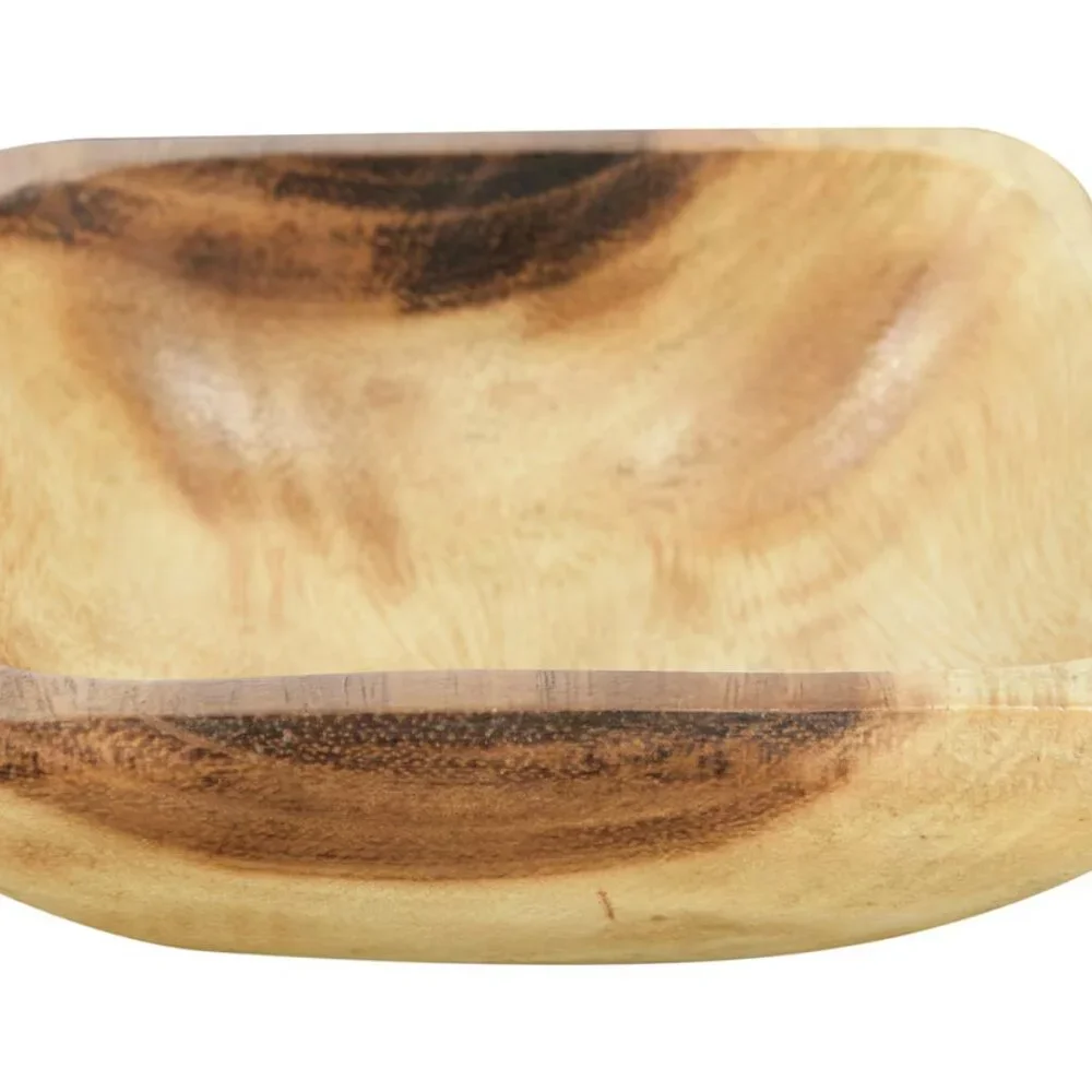 Creative Co-Op Square Acacia Wood Bowl Set/NWT